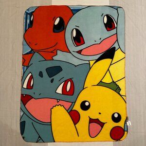Pokemon Pikachu and Friends 57" x 44" Throw Blanket